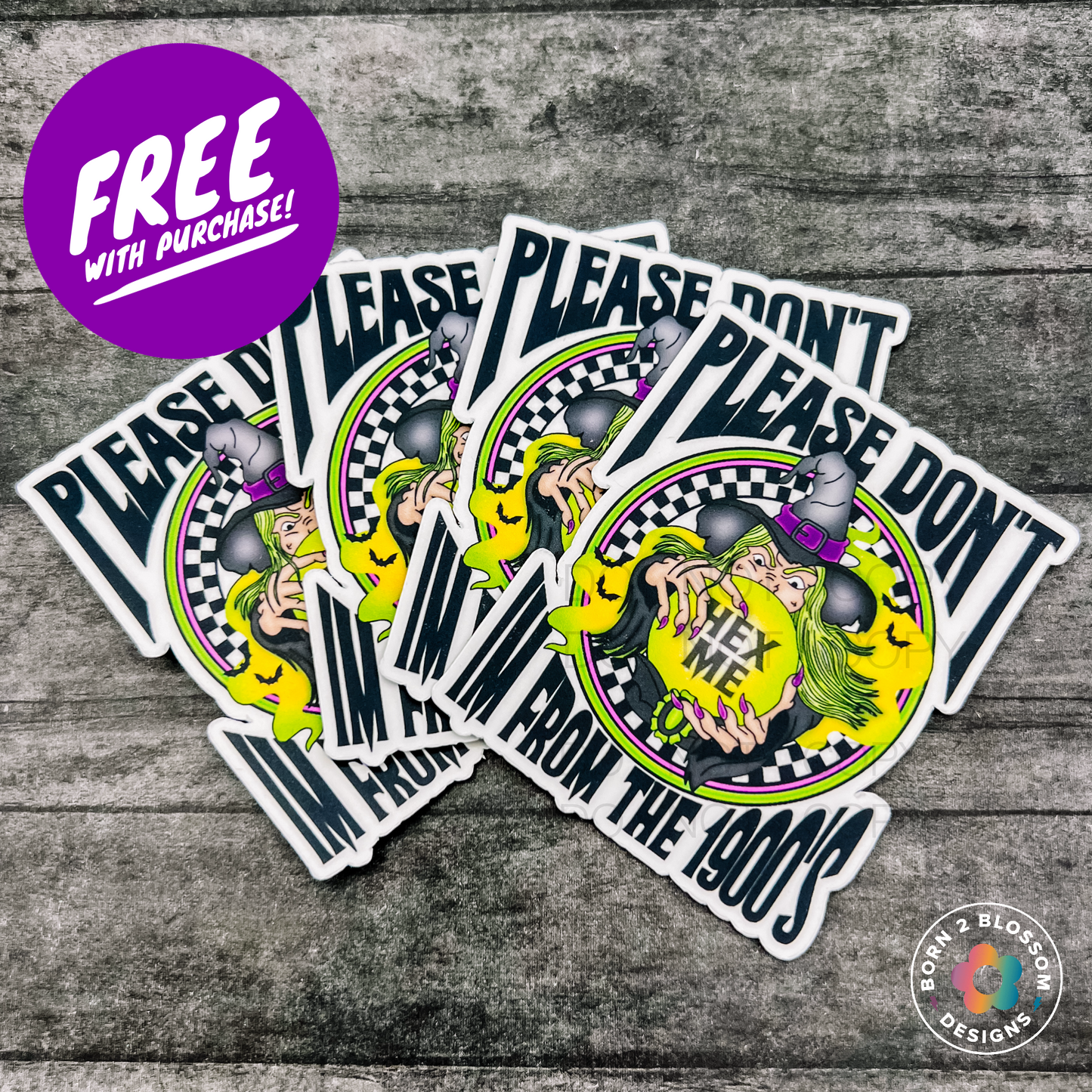 Hex Witch Dangles w/ Free Sticker