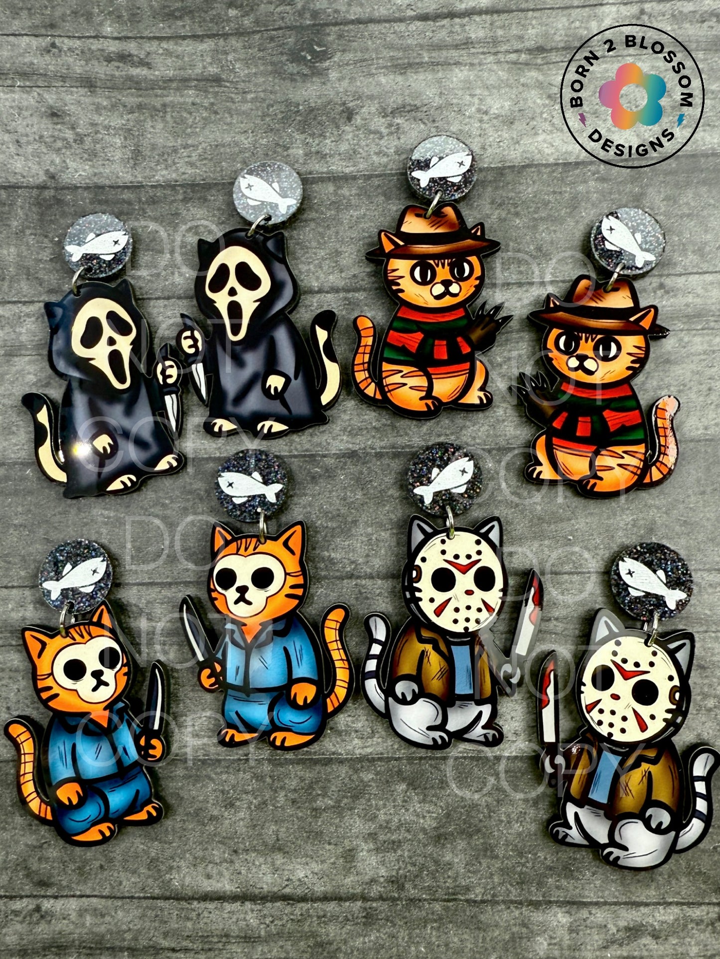 Killer Cat Dangles (4 Different Characters)