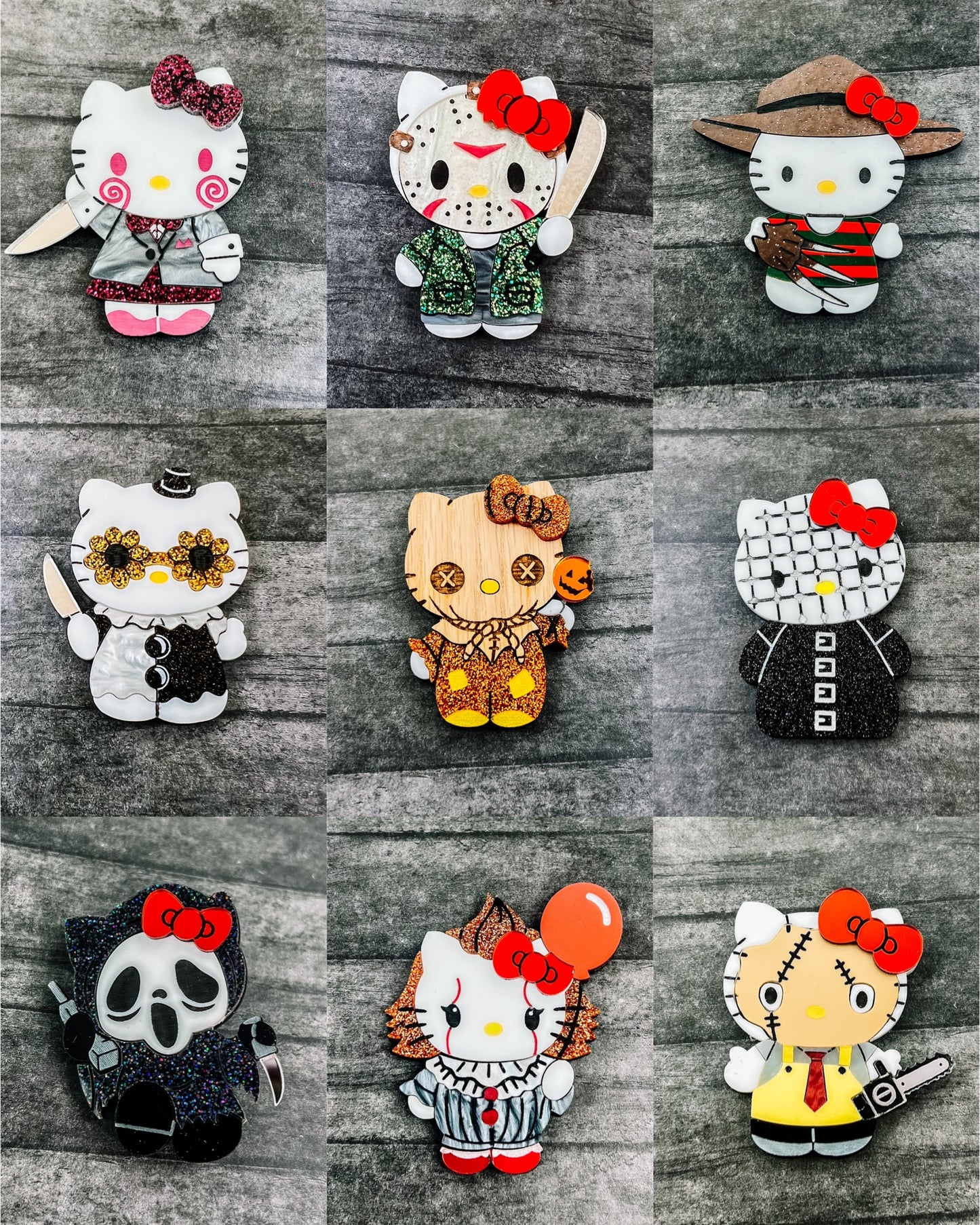 Horror Kitty BROOCH (30 Designs Available!)