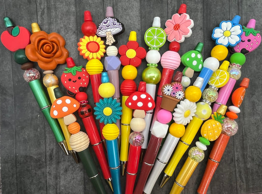Cottagecore Foraging-Fruits-Flowers Pens