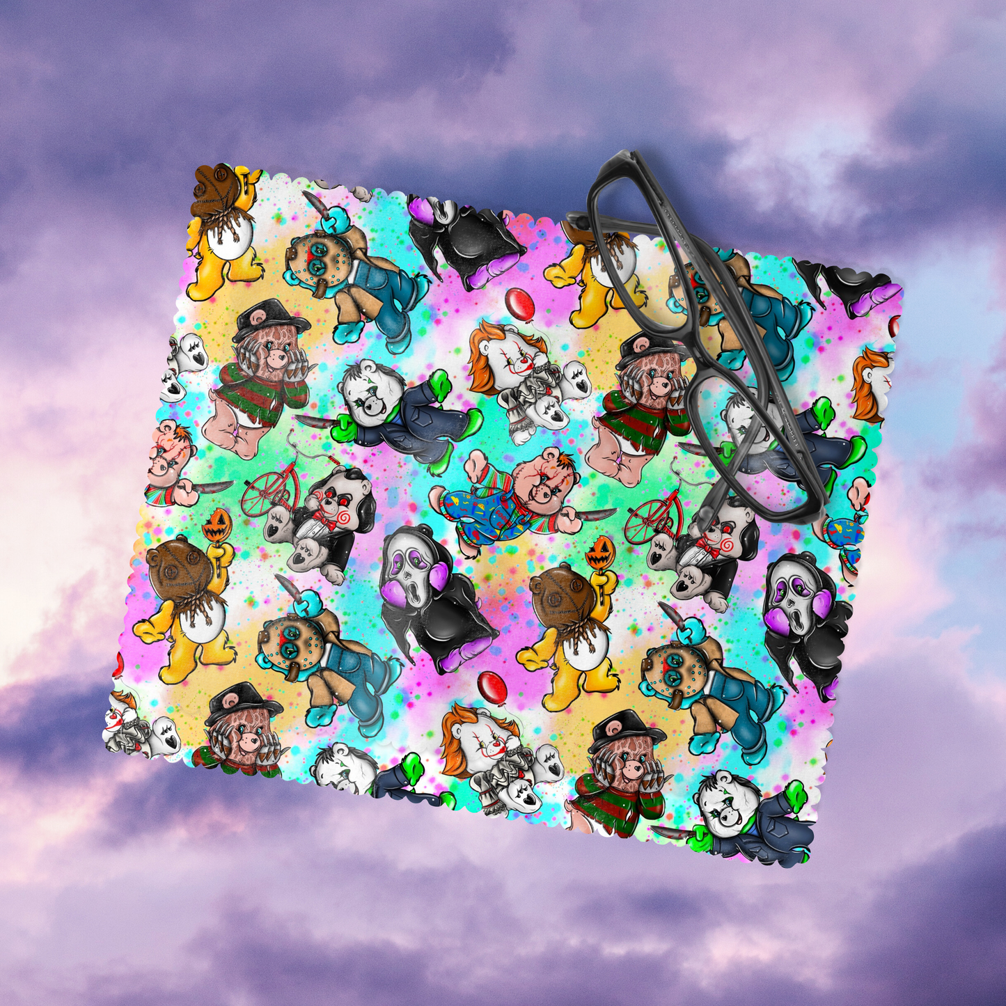 Scare Bears Eyeglass Cleaning Cloth