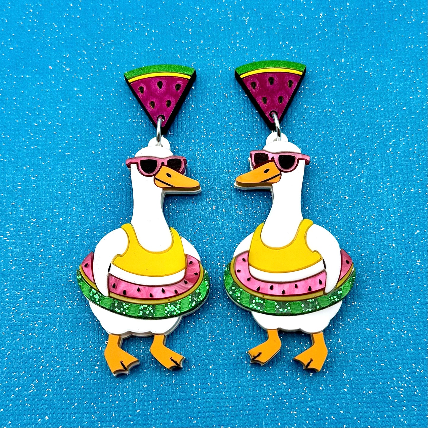 Pool Time Goose Dangles