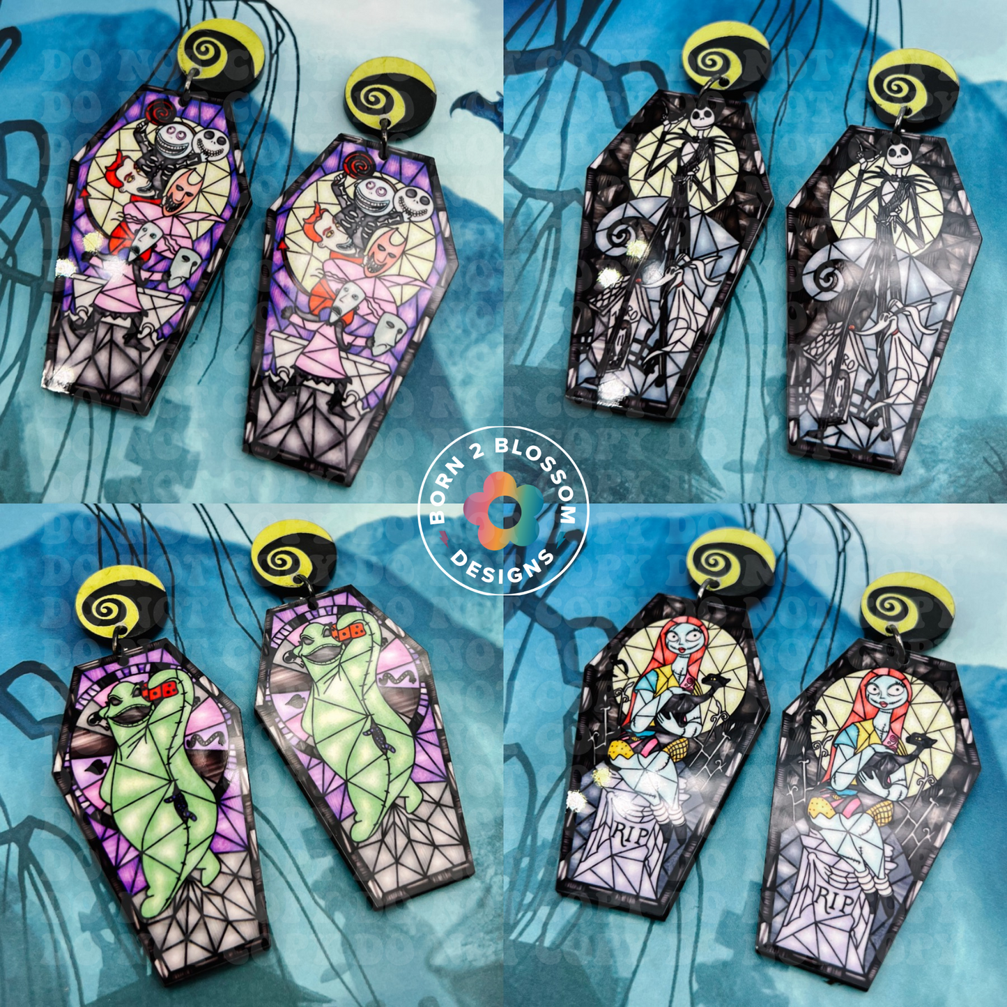 Nightmare Glass Dangles