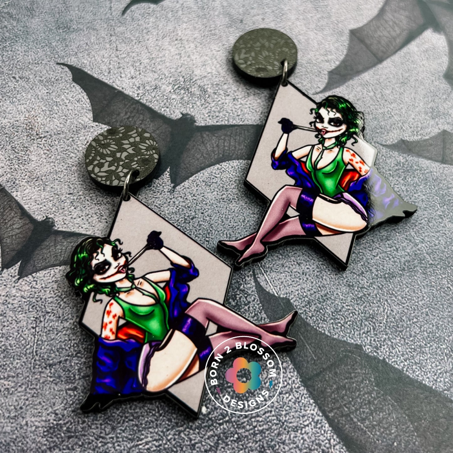 Joker Babe Dangles