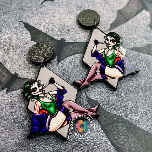 Joker Babe Dangles