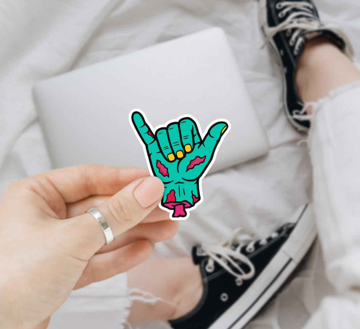 Pop Art Zombie Vinyl Decals (7 Designs Available)