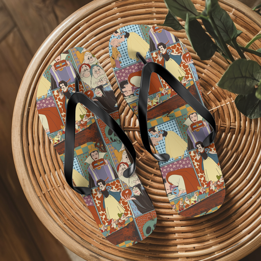 Snow White Flip Flops