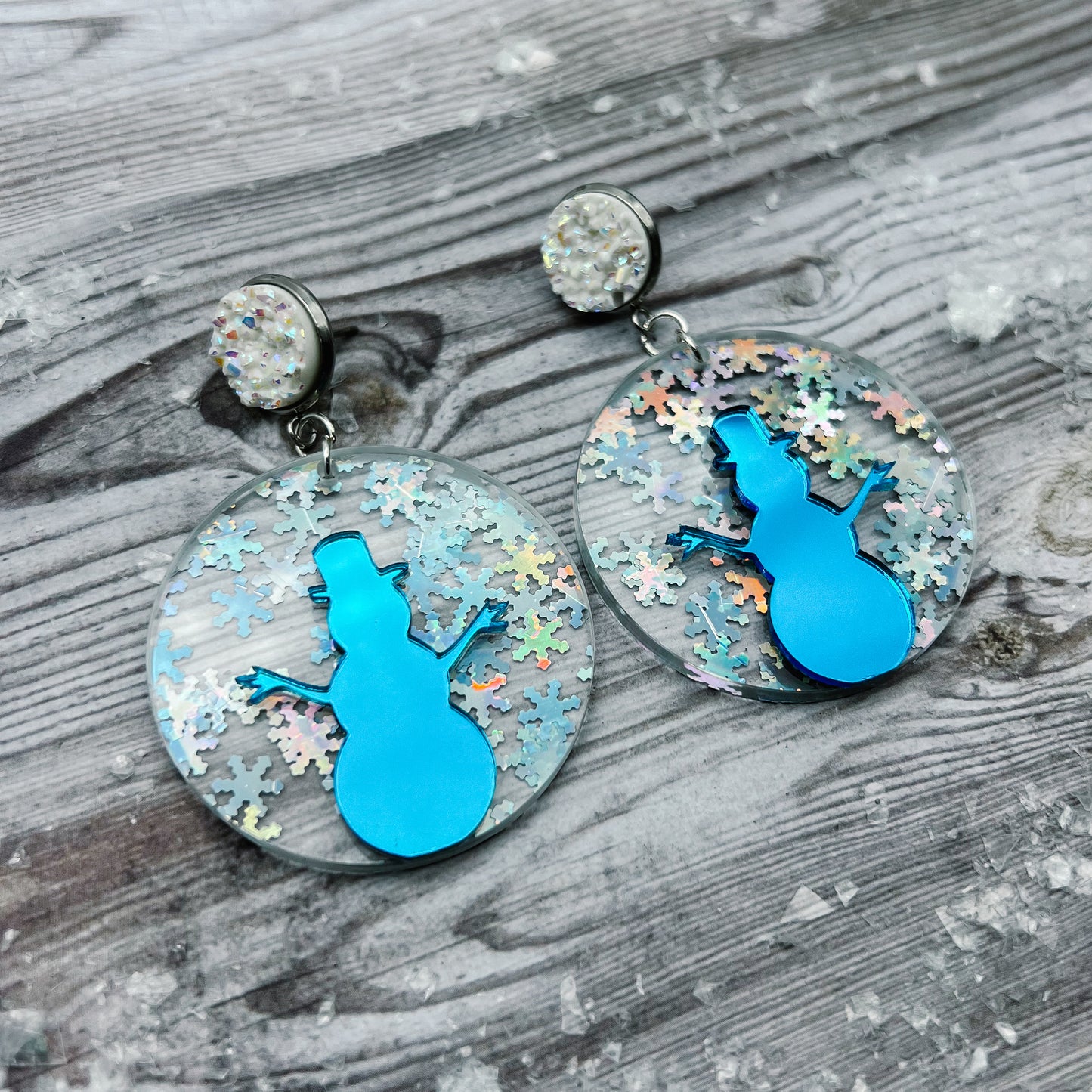 Snowman Circle Dangles