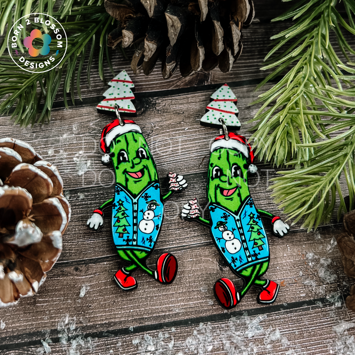 MAY CLEARANCE Christmas Pickle Dangles