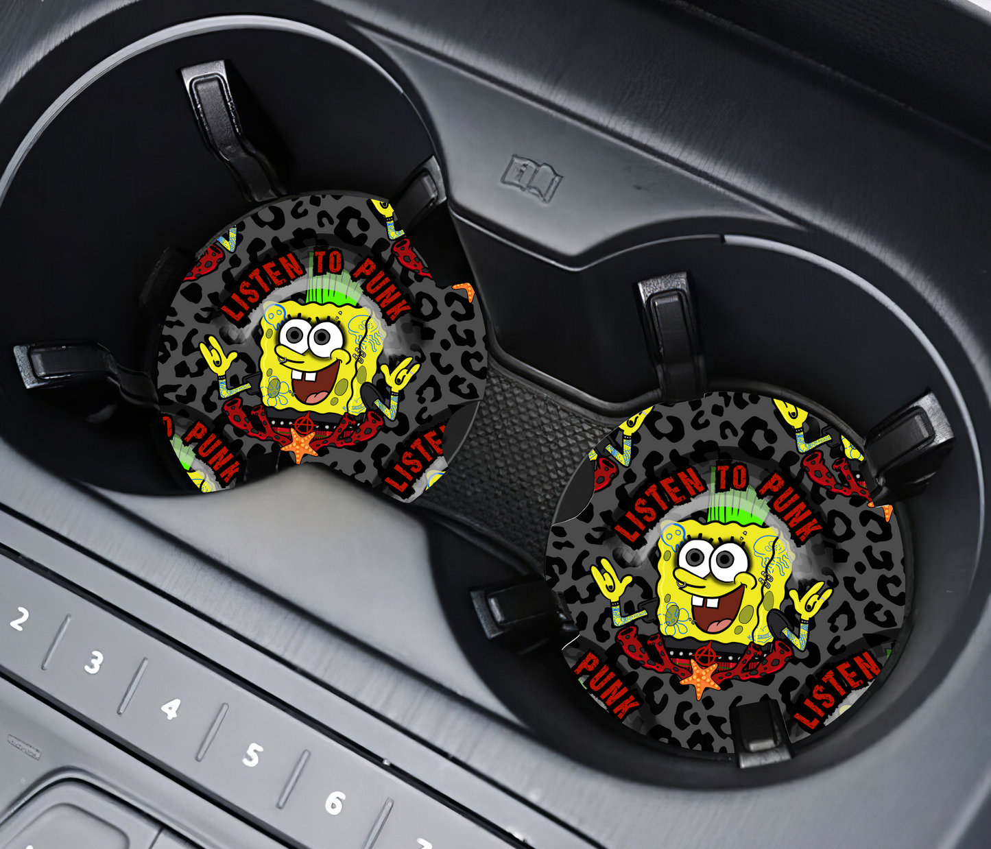 Punk Bob Car Coaster Set