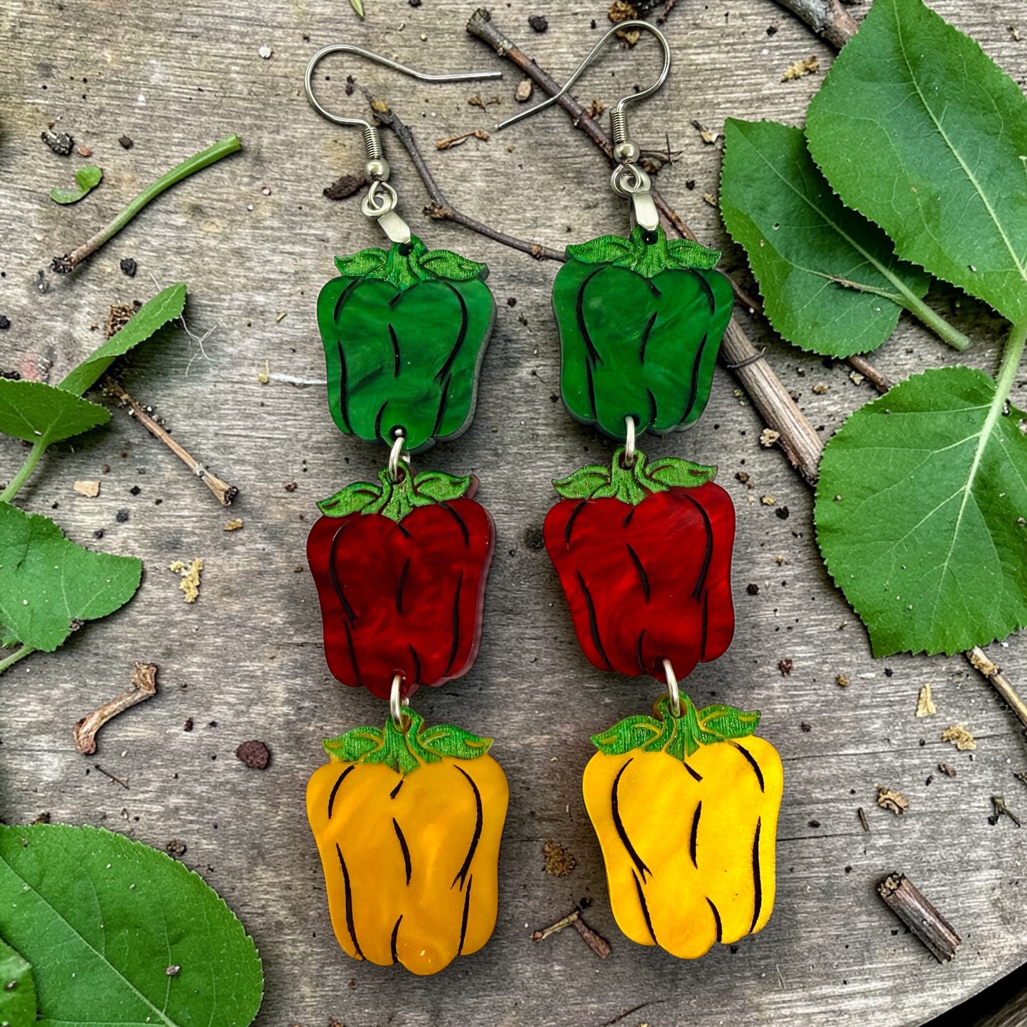 3 Bell Pepper Dangles (2 Design Options!)