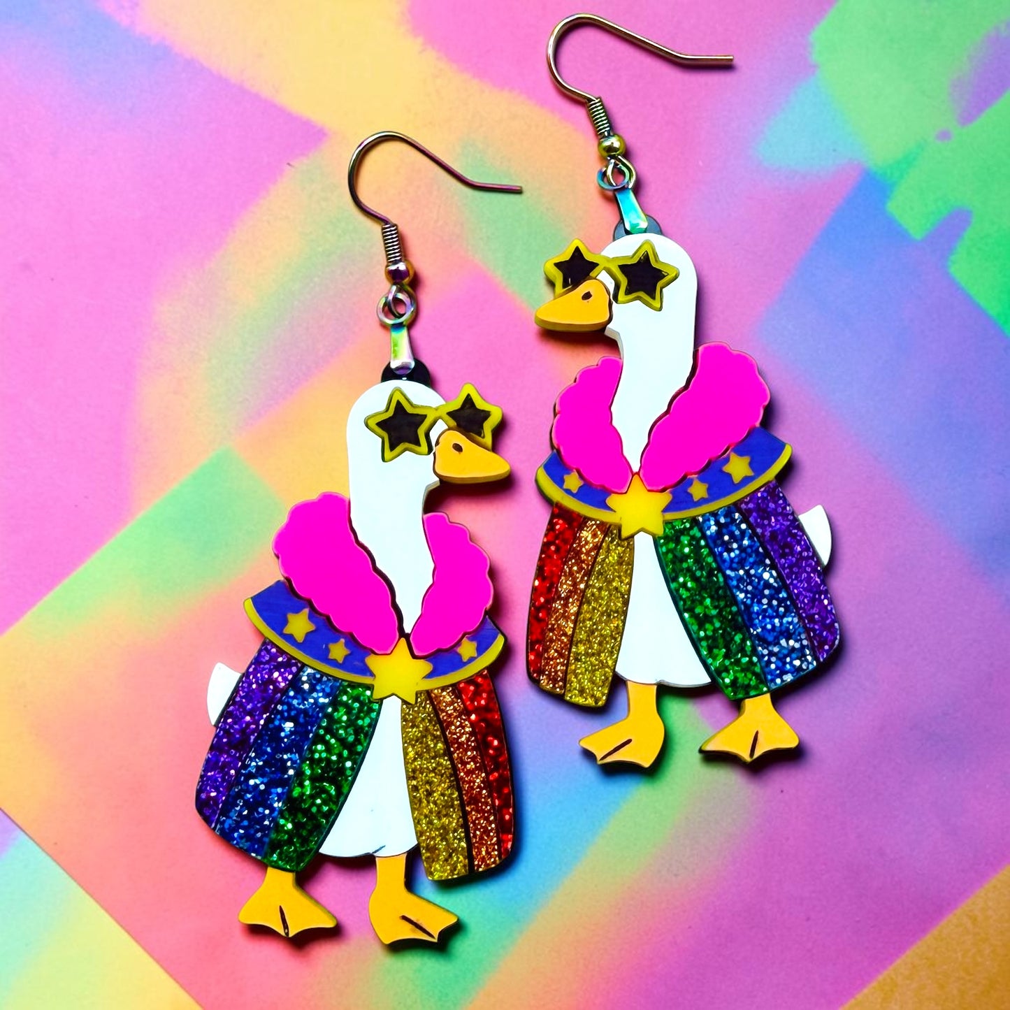Pride Goose Dangles