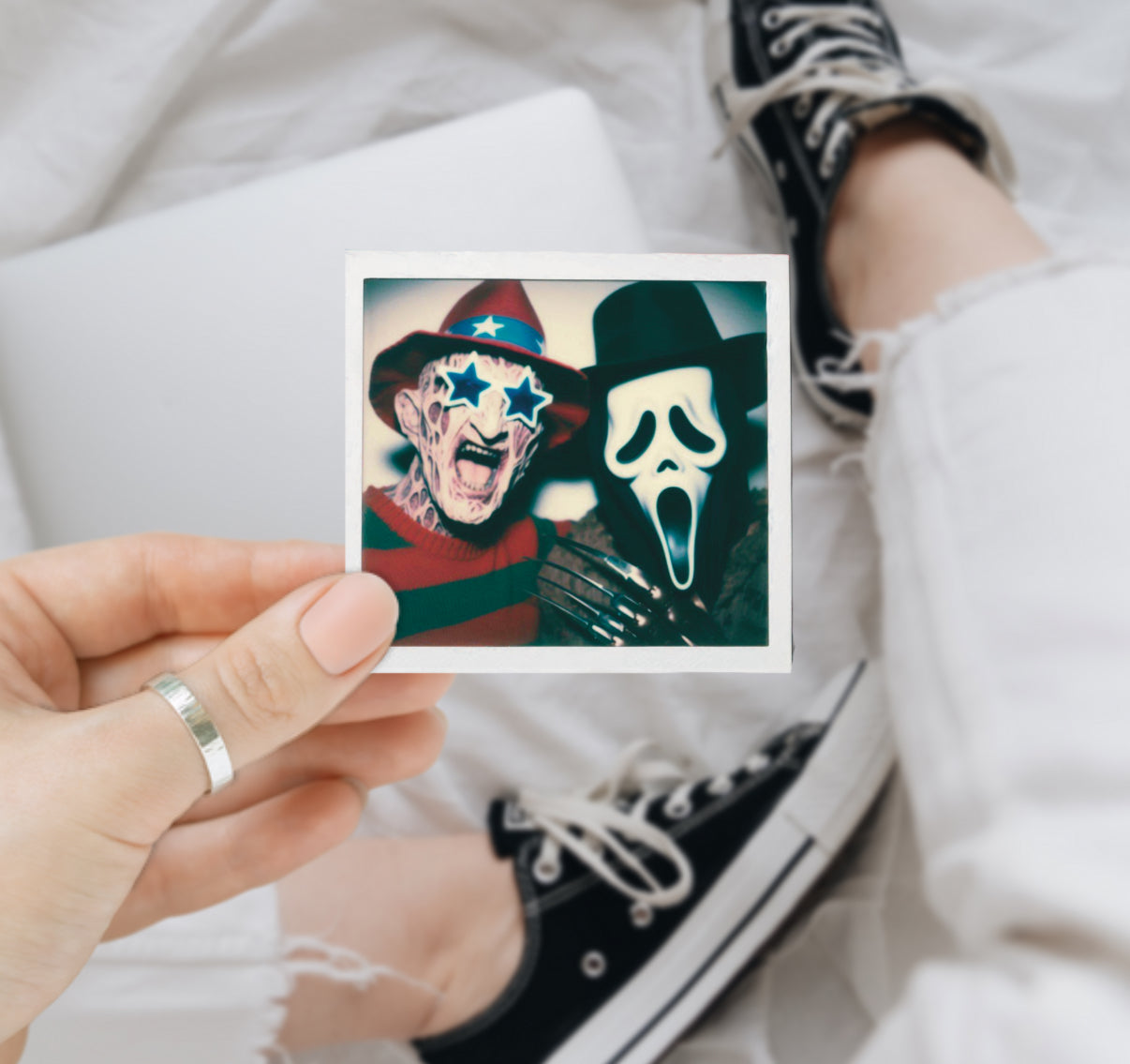 Patriotic Horror Polaroid Vinyl Decals (9 Designs Available)