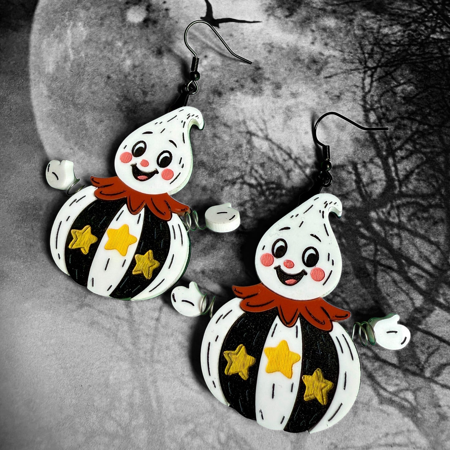 Ghost Springy Hands Dangles