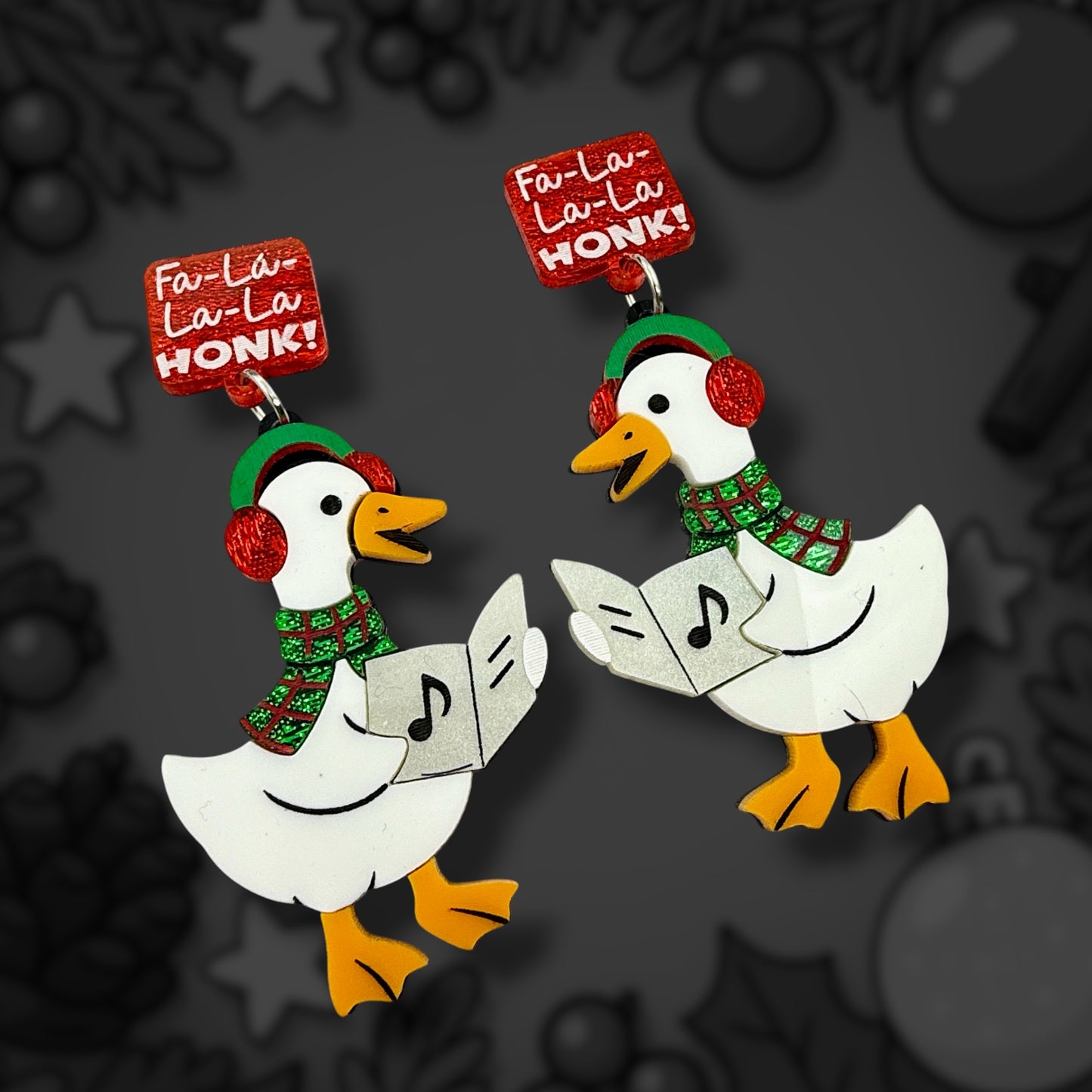 Caroling Goose Dangles