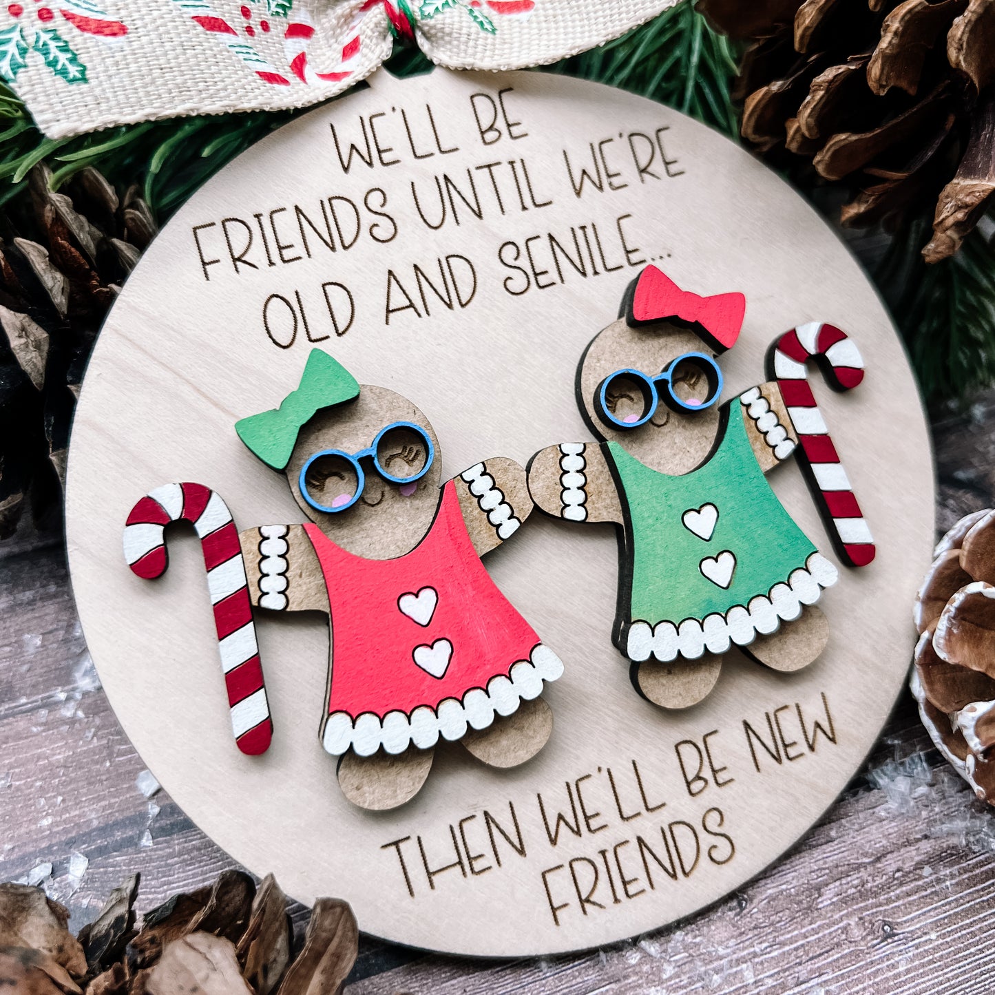 MAY CLEARANCE Gingerbread Friends Ornament