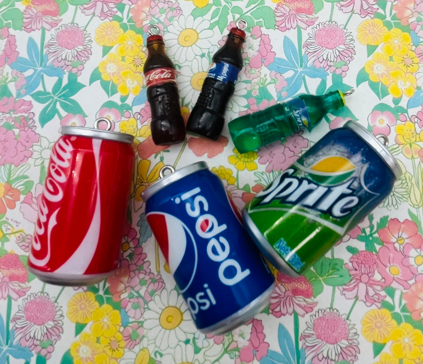 New Floral Soda Can Wristlets