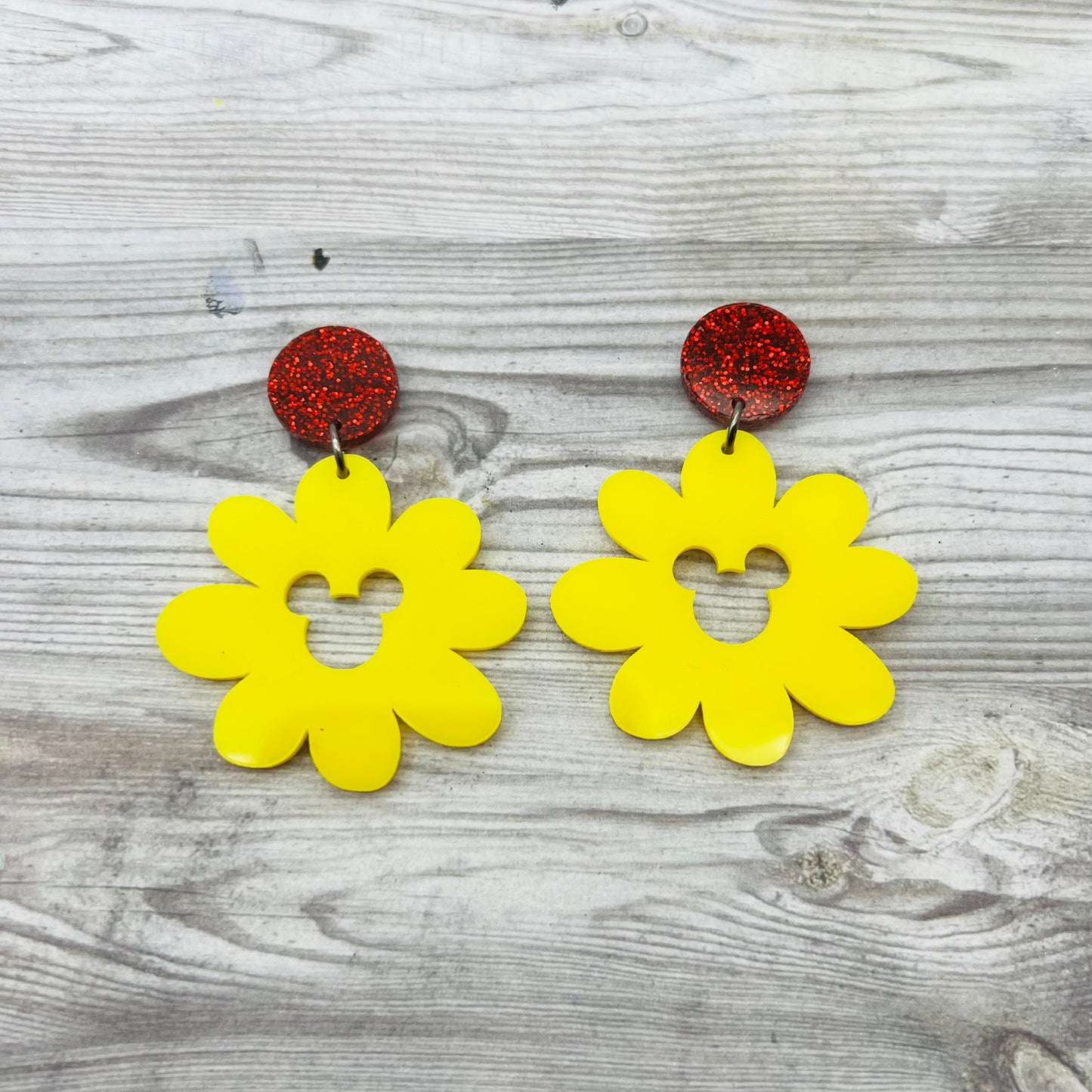 AUG CLEARANCE Mouse Floral Earrings