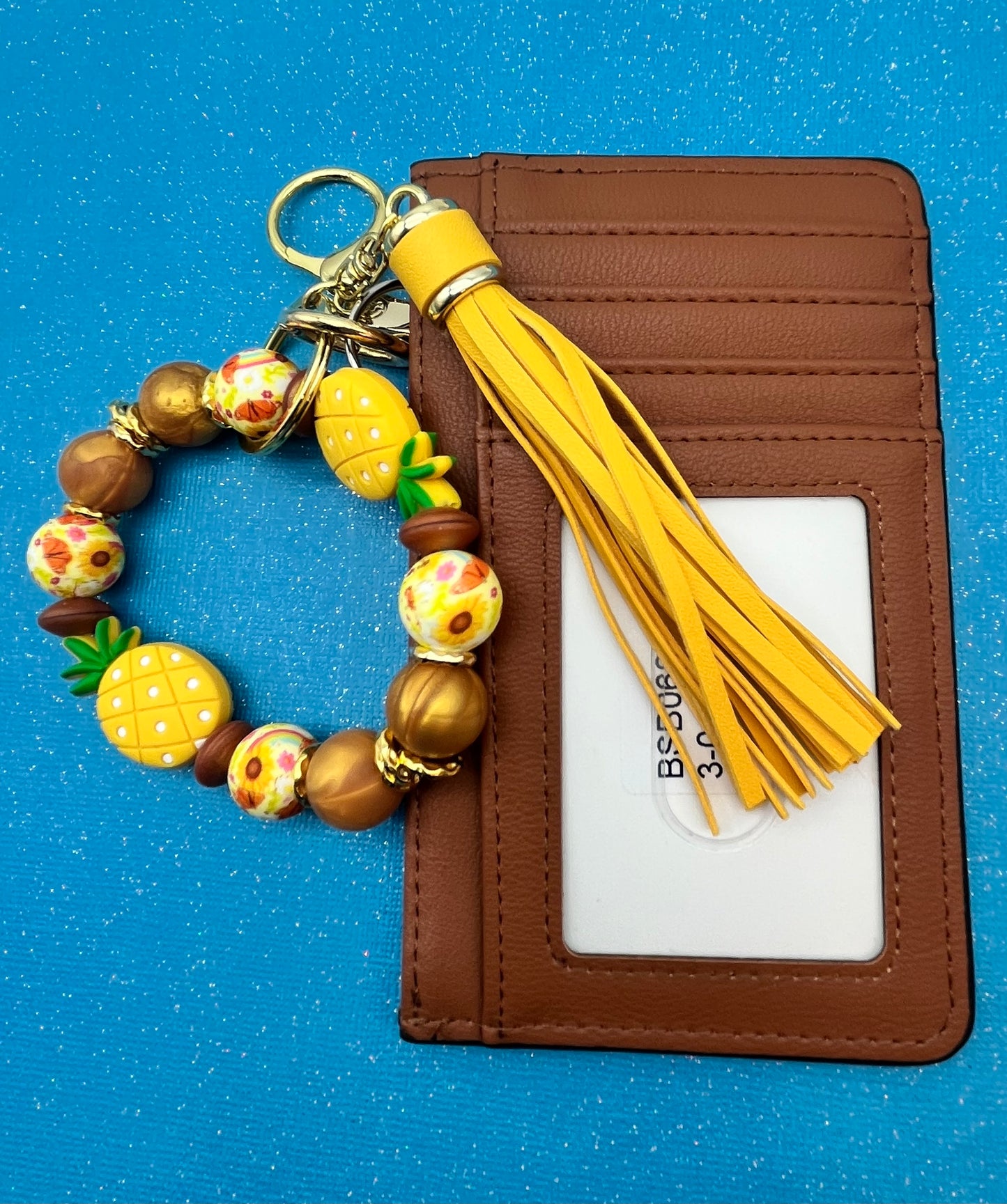 Keychain Wristlet with Wallet Bracelet