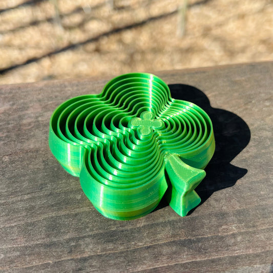 3D Printed Shamrock Fidget