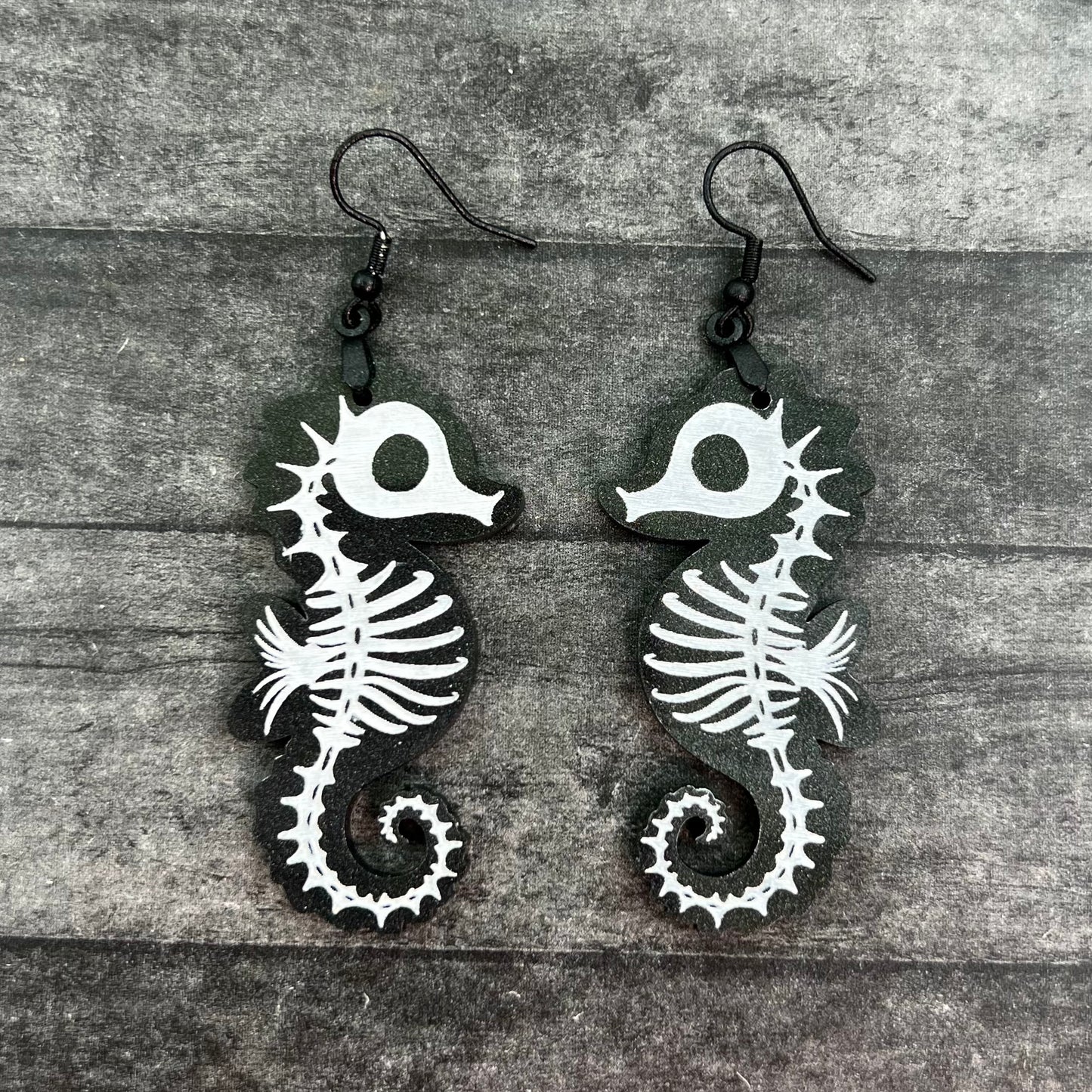 Seahorse Skeleton Dangles