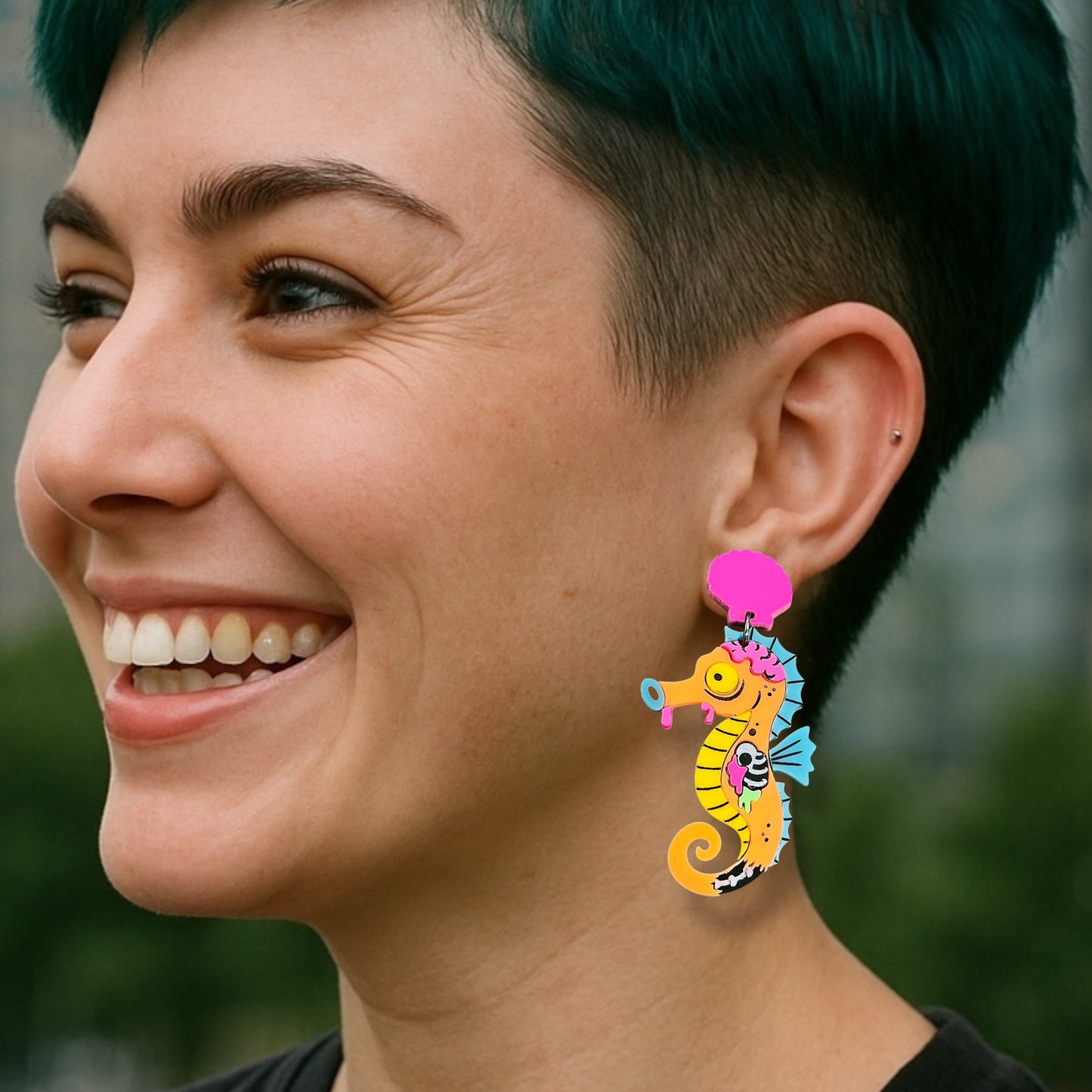 Zombie Seahorse Dangles
