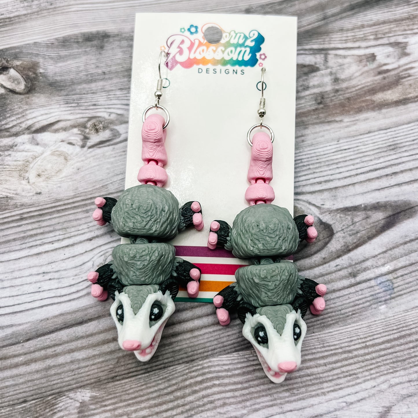 3D Printed Opossom Dangles