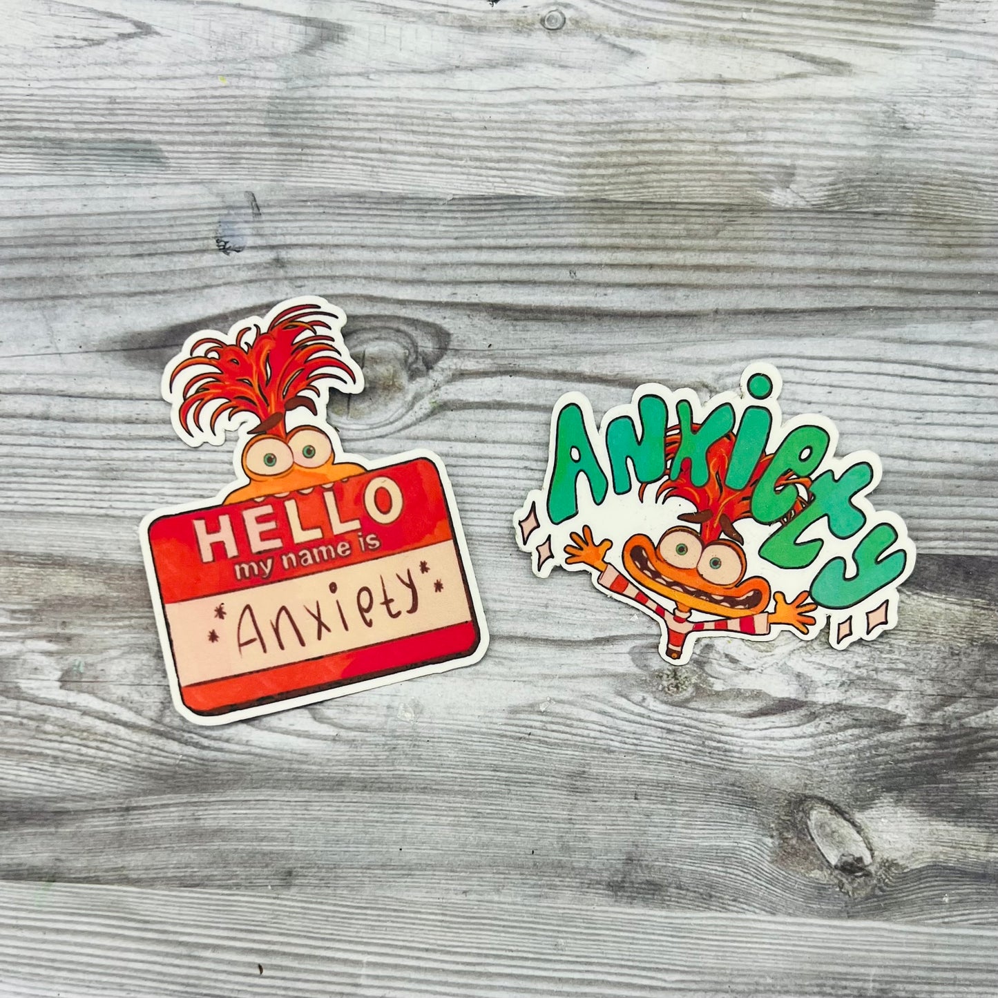 NOV CLEARANCE Anxiety Sticker Set (2 Stickers)