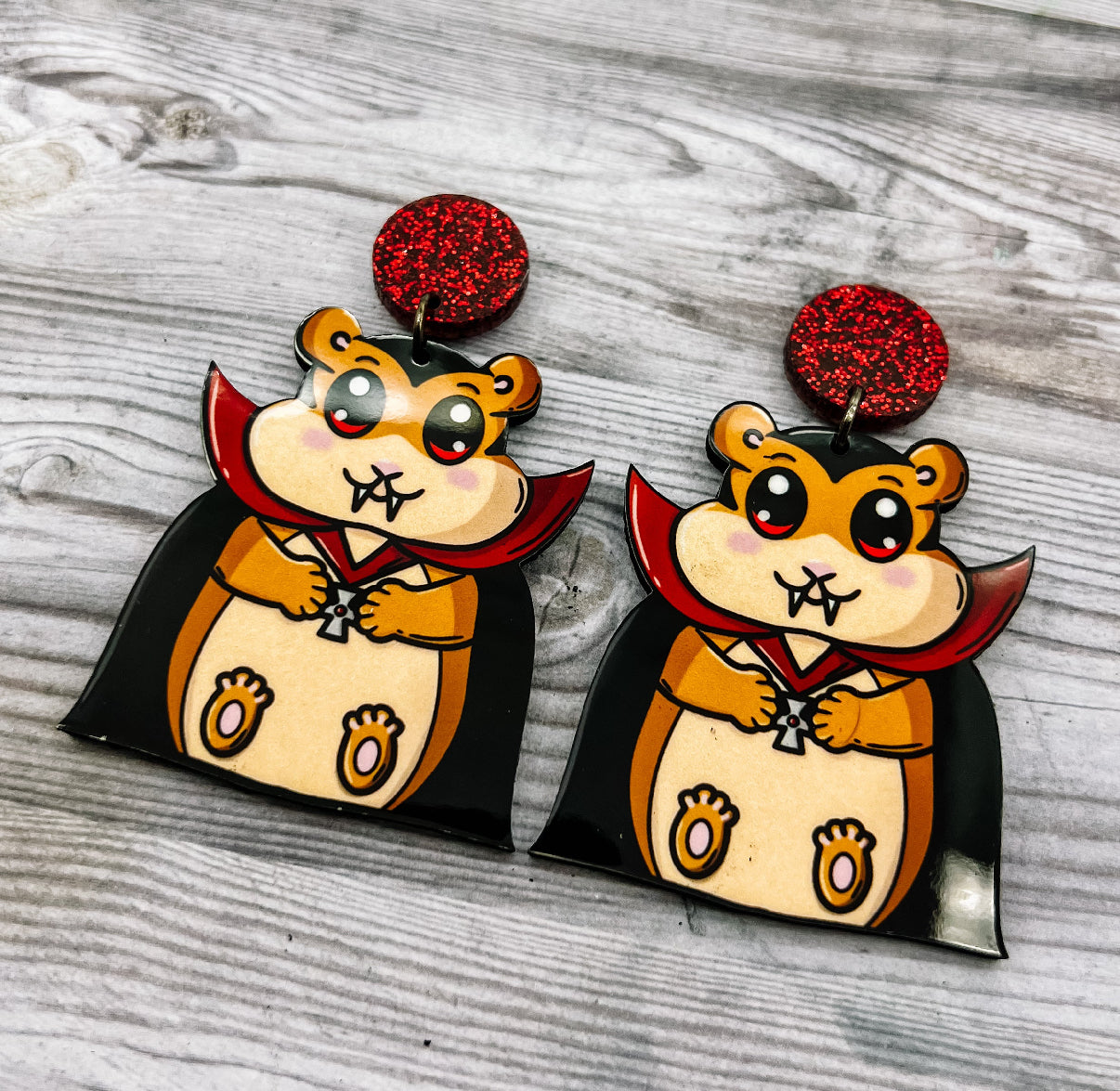 NOV CLEARANCE Vampire Hamster Dangles