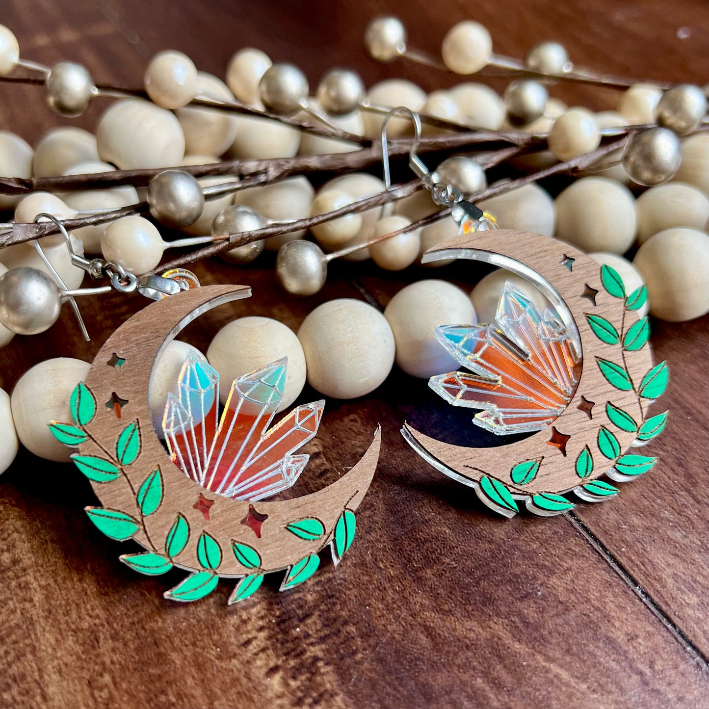 Moon Crystal Dangles
