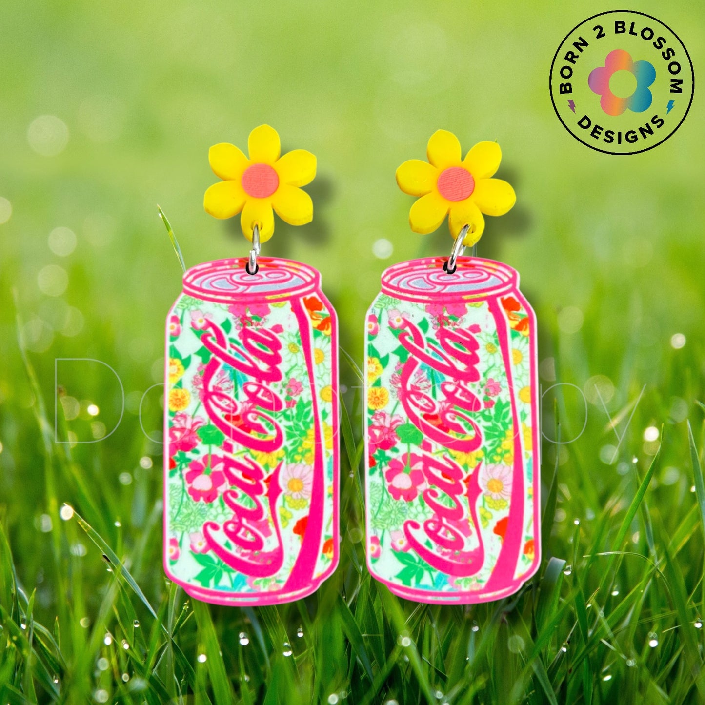 Floral Coca Cola Dangles