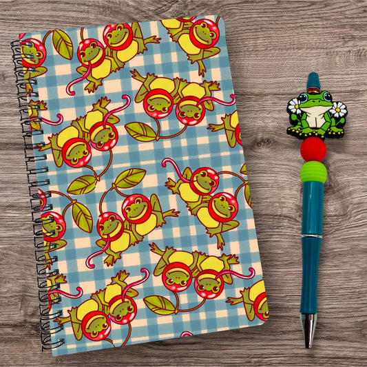 Frog Cherry Notebook & Pen Set