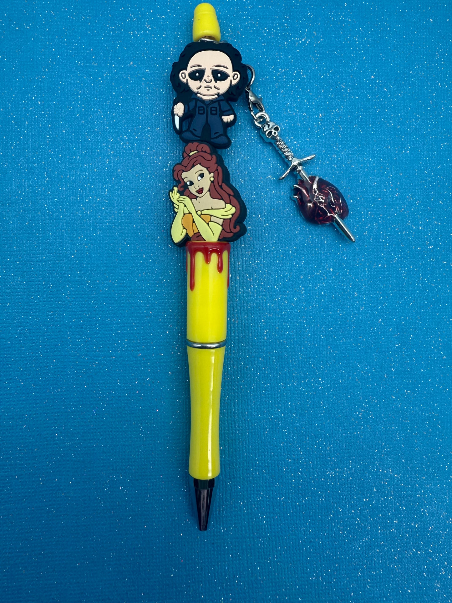 Spooky Beaded Pens with Dripping Blood