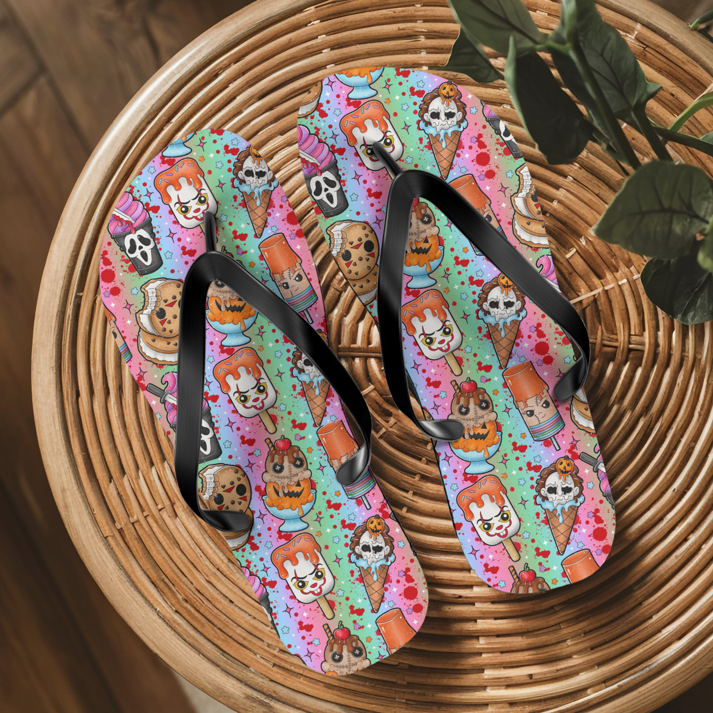Horror Popsicle Flip Flops