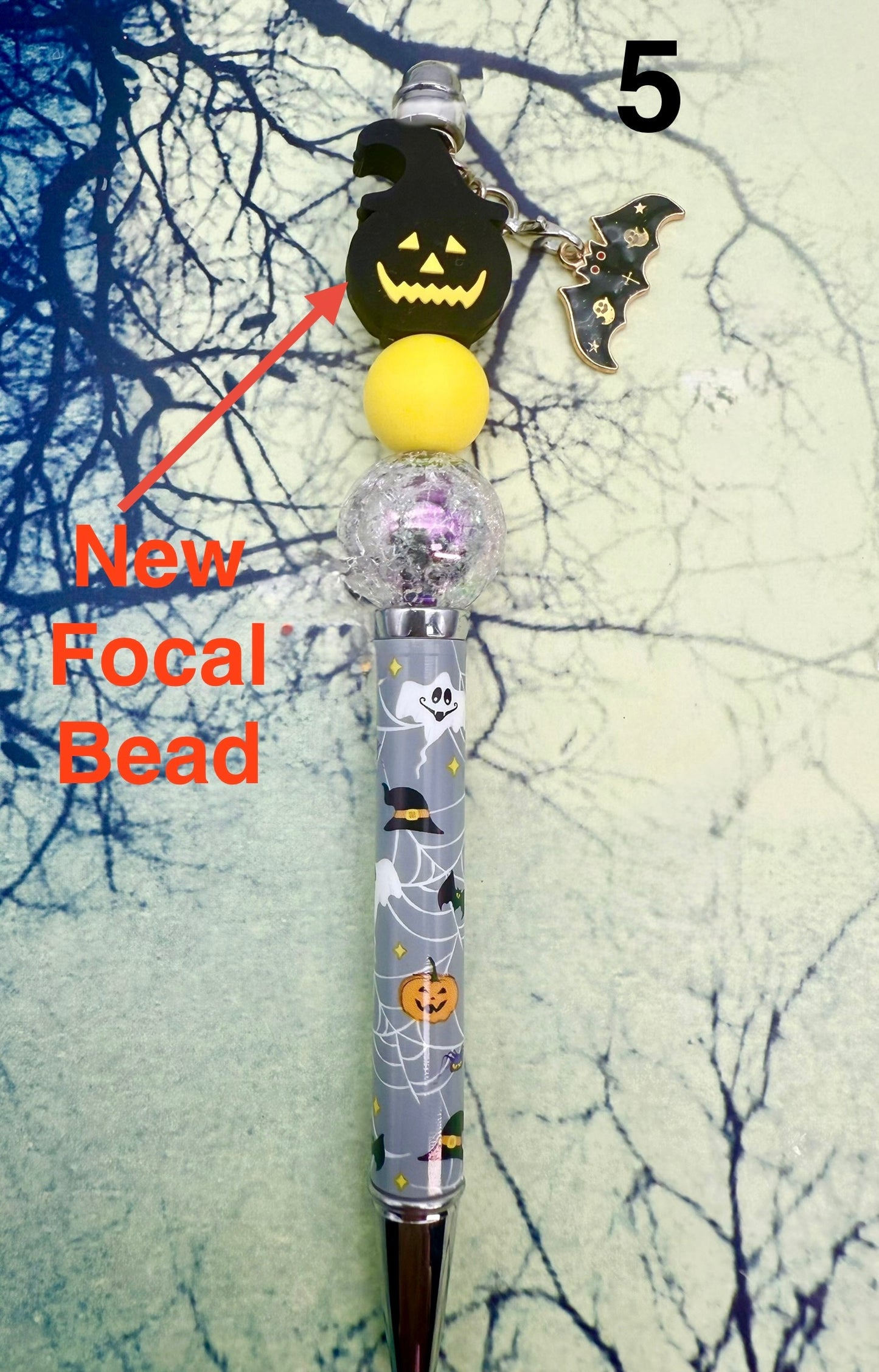 Happy Halloween Beaded Pens