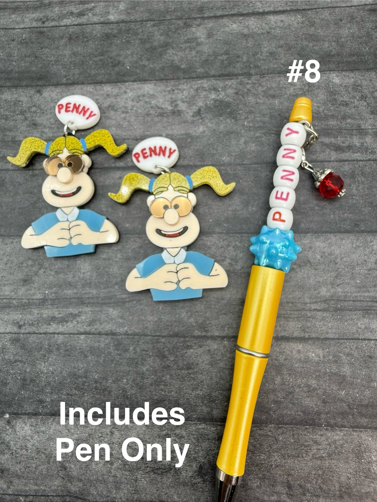 Pee Wee Herman Beaded Pens