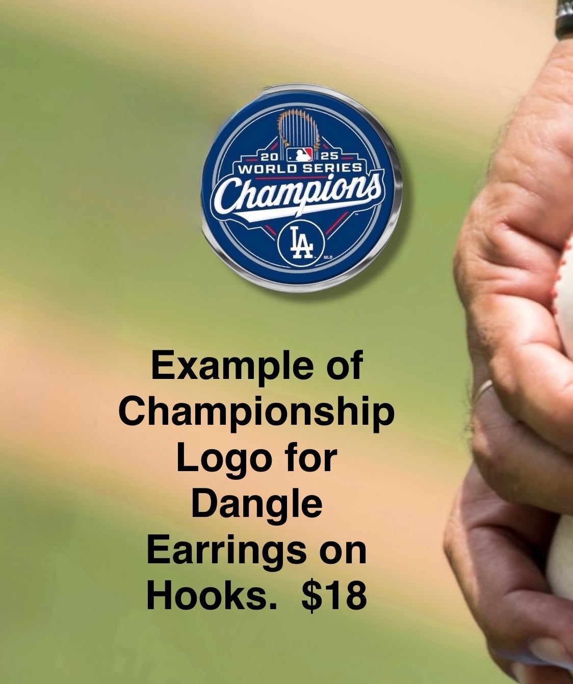 LA Dodgers 2025 World Series Champs Dangles