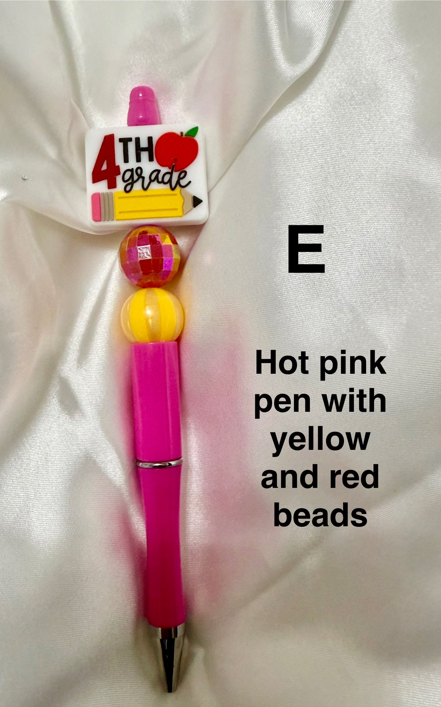 NEW Back to School Pens with Grades K-5 Focal Beads