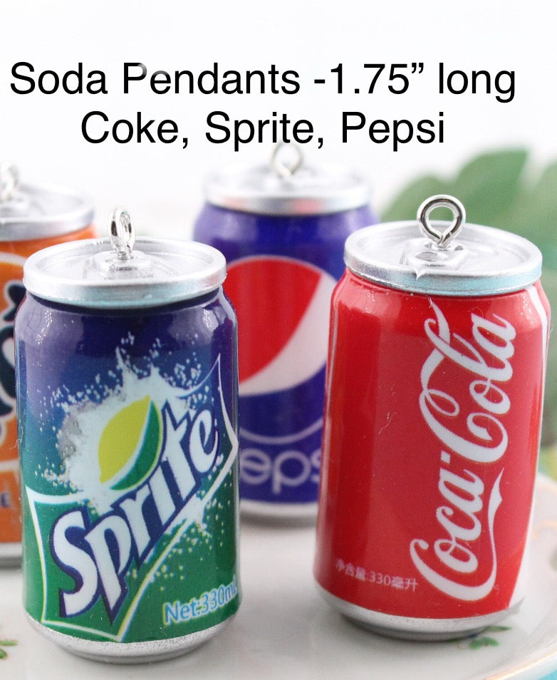 Soda Charms and Pendants