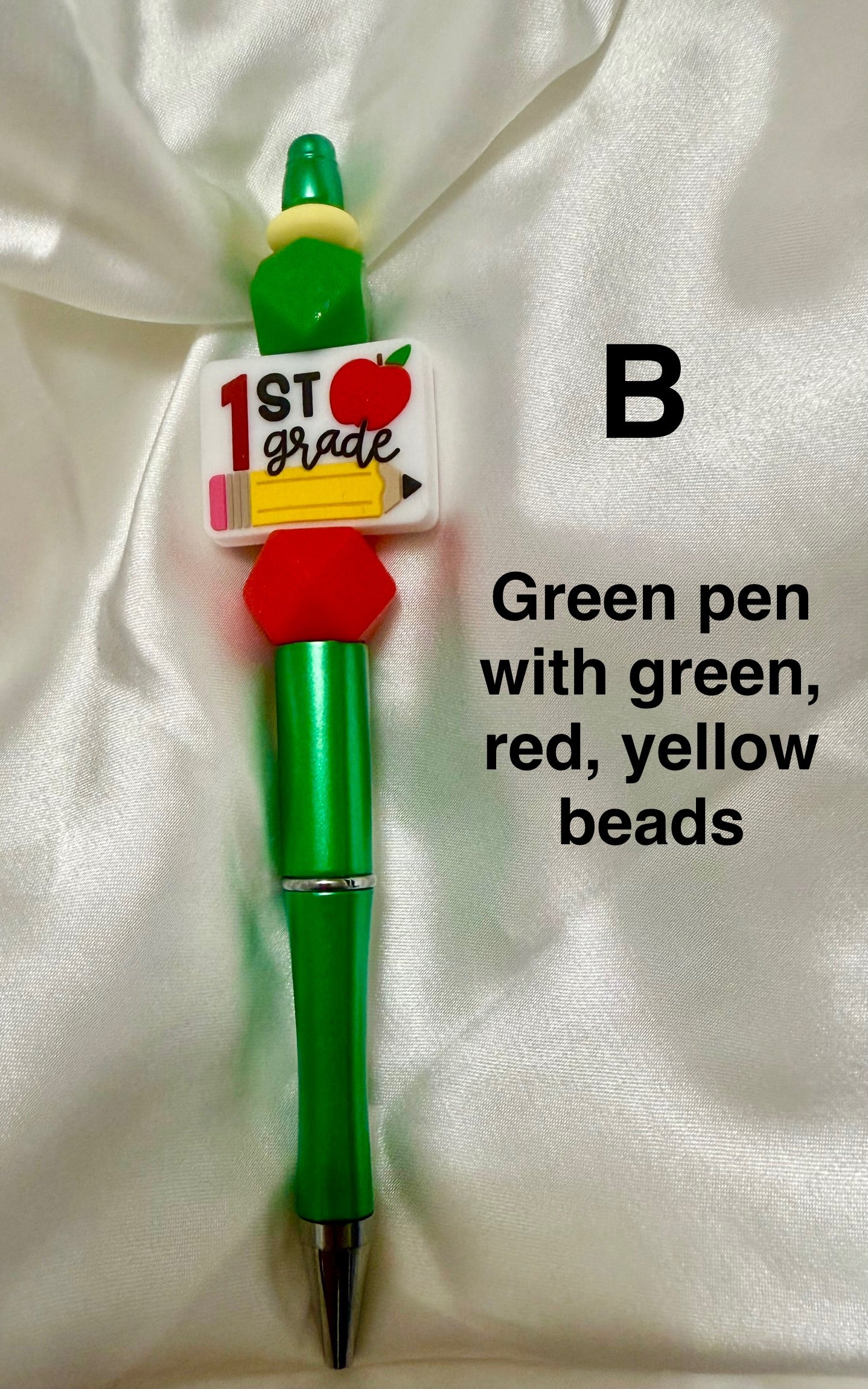 NEW Back to School Pens with Grades K-5 Focal Beads