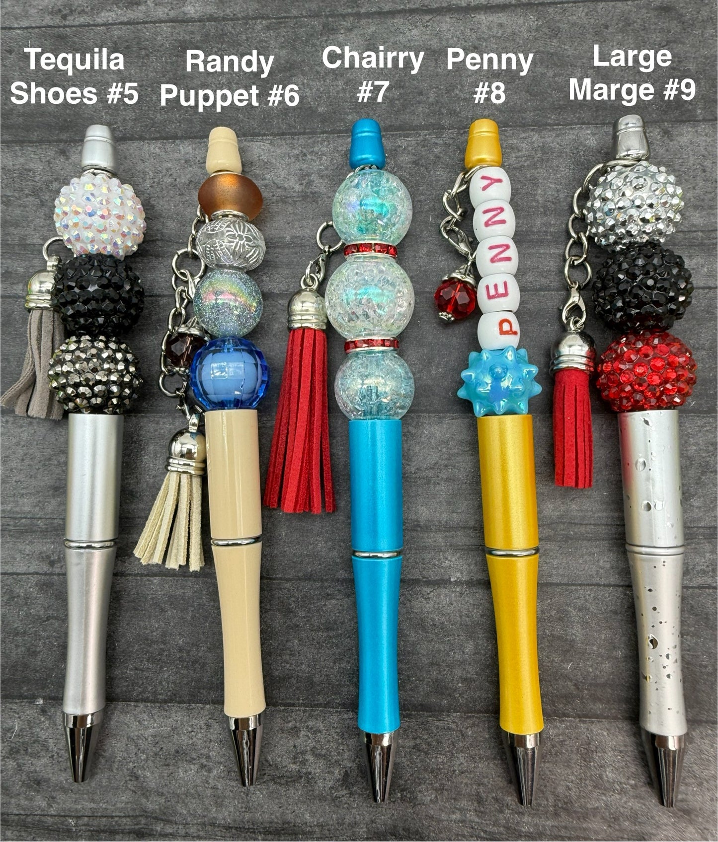 Pee Wee Herman Beaded Pens