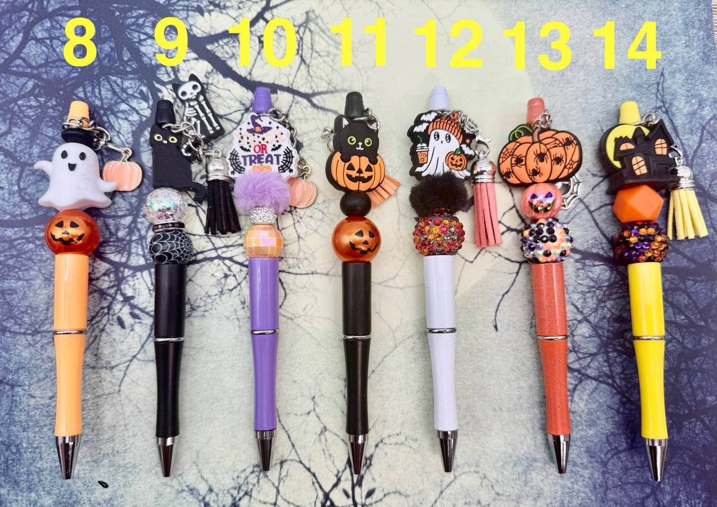 Vintage Halloween Beadable Pens