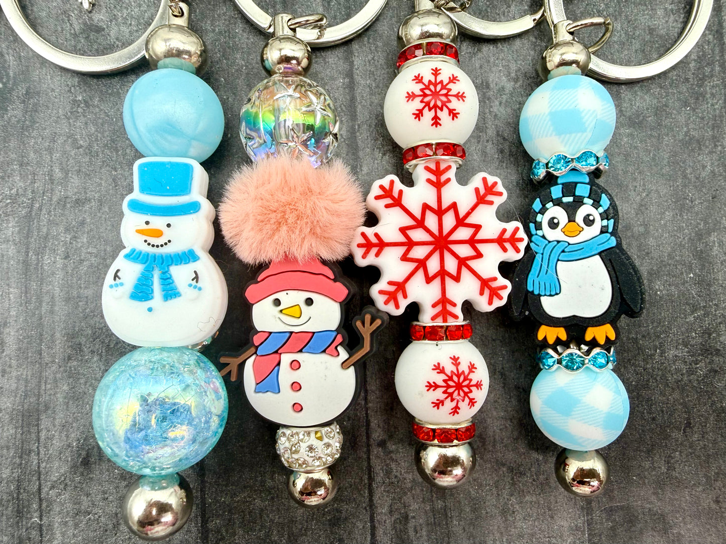 Winter Themed Beaded Pens