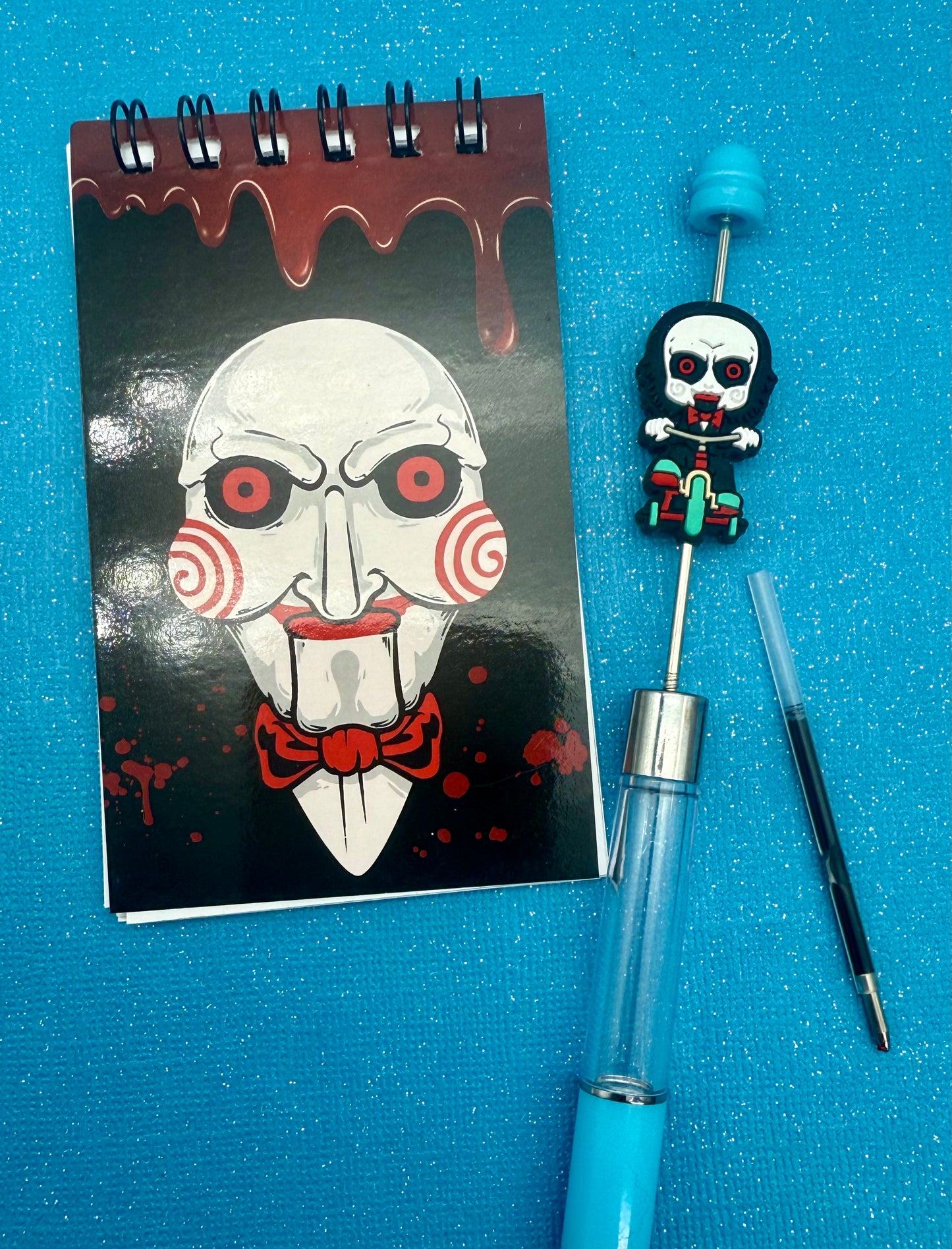 HORROR CHARACTERS Beaded Dancing Glitter Pens with BONUS