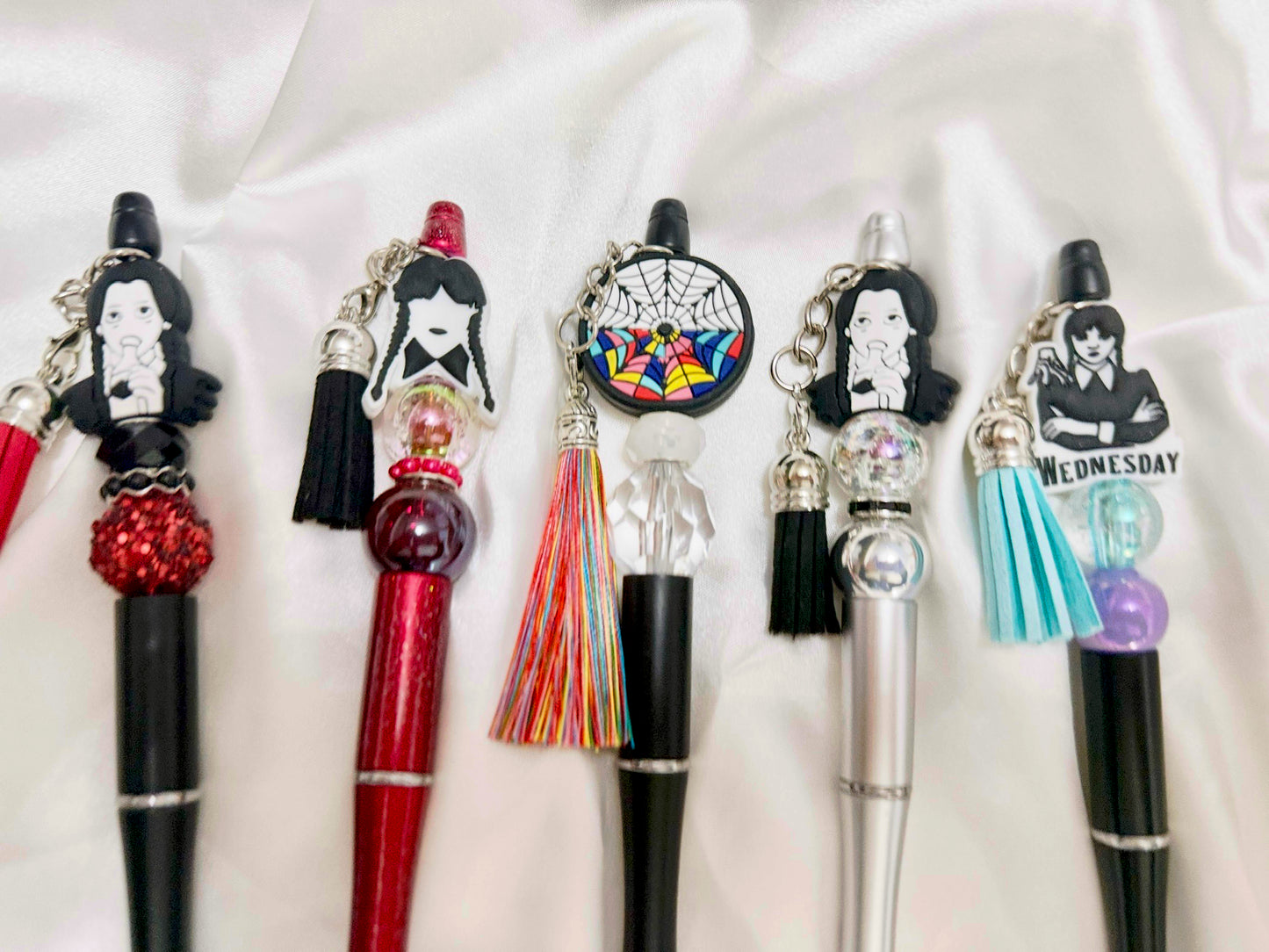 Wednesday Addams Beaded Pens