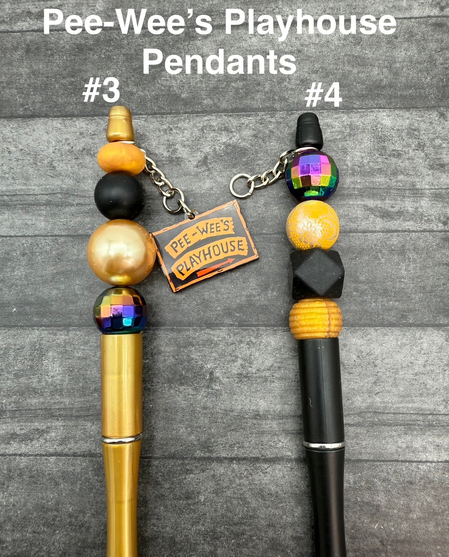 Pee Wee Herman Beaded Pens