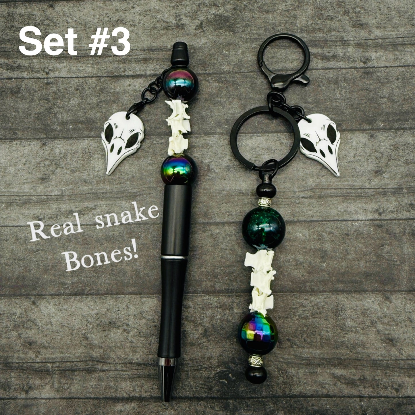 Oddities Beaded Pen and Keychain Set