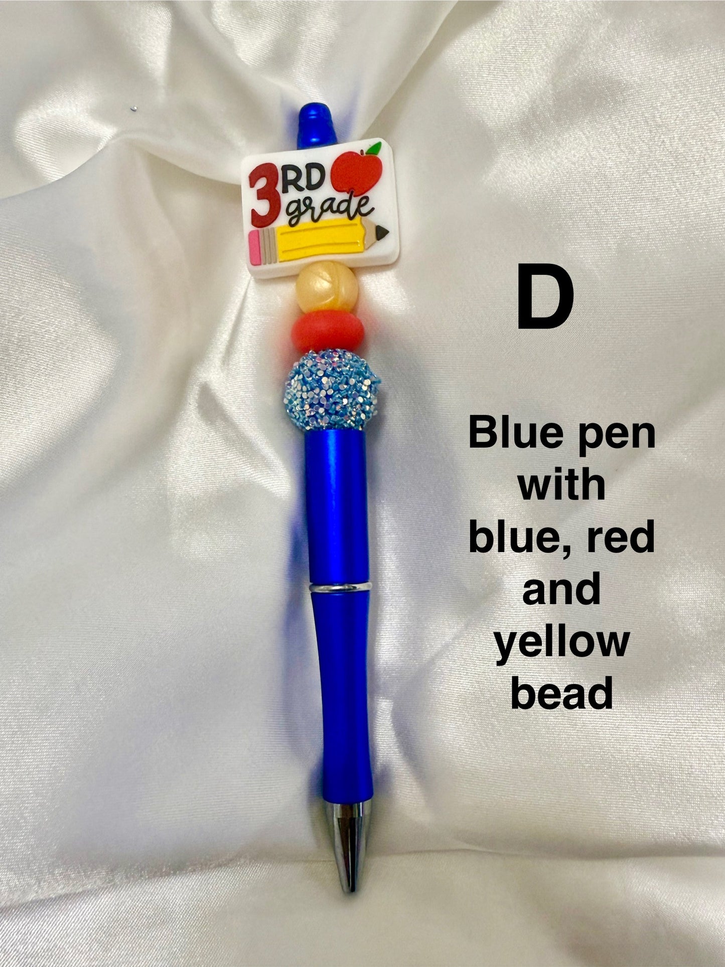 NEW Back to School Pens with Grades K-5 Focal Beads