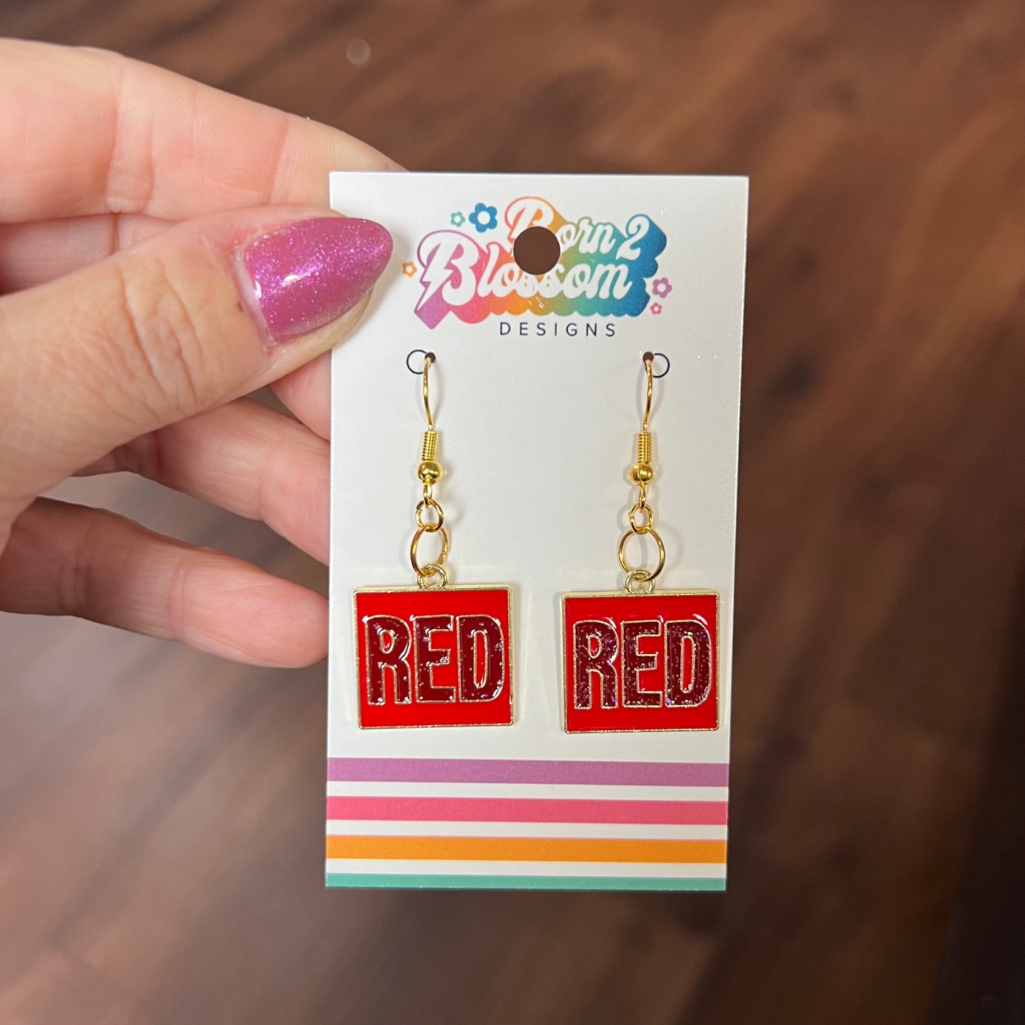 NOV CLEARANCE TS Red Earrings