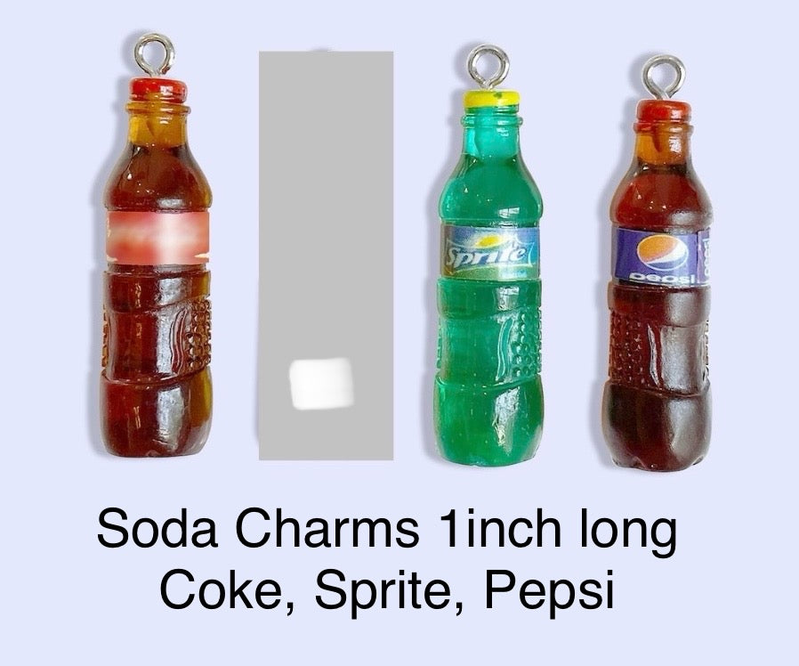 Soda Charms and Pendants